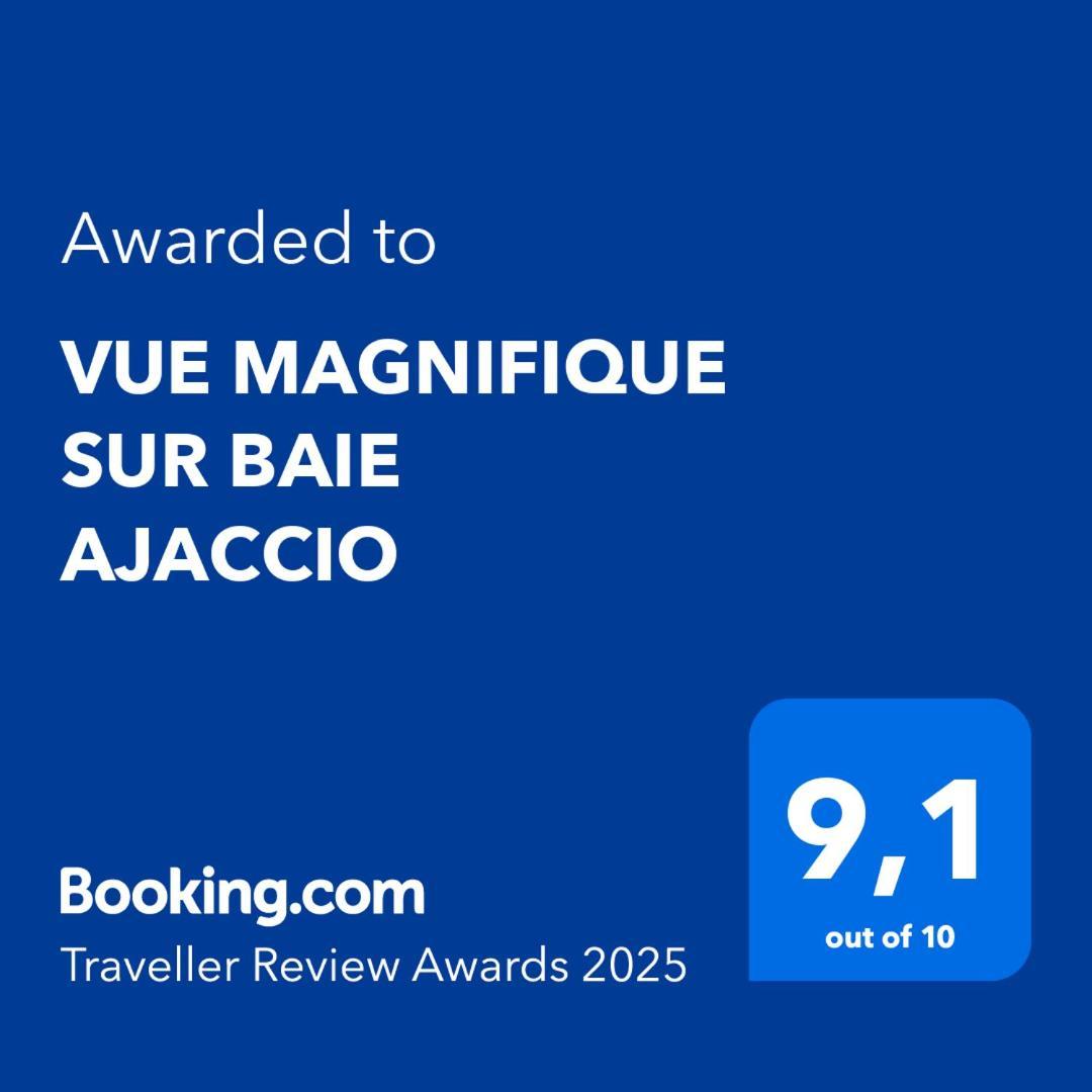 Vue Magnifique Sur Baie Ajaccio Leilighet Porticcio  Eksteriør bilde
